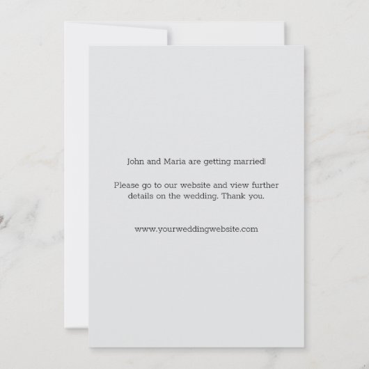 Moderne, minimale Waterverf foto slaat de datum op Save The Date (Achterkant)