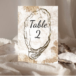 Moderne minimale Waterverf Oyster Beach bruiloft Kaart