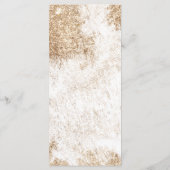 Moderne minimale Waterverf Oyster Beach bruiloft Menu (Achterkant)