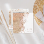 Moderne minimale Waterverf strand bruiloft QR-code Informatiekaartje