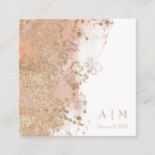 Moderne minimale Waterverf strand bruiloft QR-code Informatiekaartje (Voorkant)