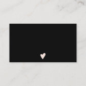 Moderne, minimale wazige roze volgorde dank u visitekaartje (Achterkant)