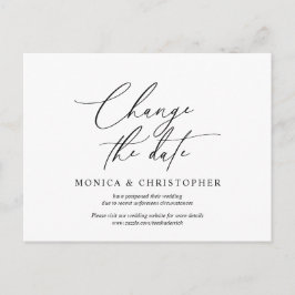 Moderne, minimale weddenschap uitgesteld briefkaart