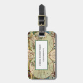 Moderne minimale  Wereldkaart Bagagelabel (Voorkant verticaal)