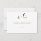 Moderne minimale winkelwagentje - Bedankt voor je  (Achterkant)