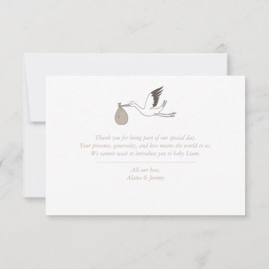 Moderne minimale winkelwagentje - Bedankt voor je  (Achterkant)