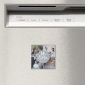 Moderne minimale witrand bruiloft collage magneet (Insitu (Vaatwasser))