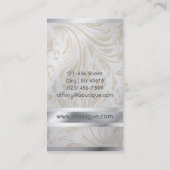 Moderne, minimale witte, eenvoudige professional visitekaartje (Achterkant)