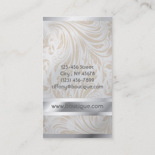 Moderne, minimale witte, eenvoudige professional visitekaartje (Achterkant)