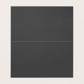 Moderne minimale witte en grijze Logo Visitekaartje (Binnenkant ongevouwen)