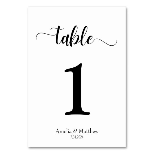 Moderne minimale witte en zwarte bruiloft kaart (Achterkant)