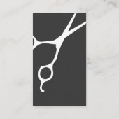 Moderne minimale witte grijze haarlijst visitekaartje (Achterkant)