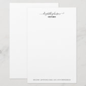 Moderne, minimale witte Kantoor Briefpapier (Voorkant / Achterkant)