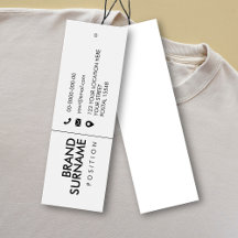 Moderne, minimale witte Labels voor bedrijven