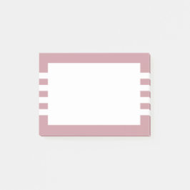 Moderne, minimale witte mosterd roze strepen post-it® notes