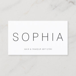 Moderne, minimale witte Professional Visitekaartje