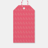 Moderne, minimale XOXO roze Valentijnsdag Cadeaulabel (Achterkant)