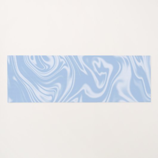 Moderne minimale zachte blauwe plekken yogamat (Achterkant (horizontaal))