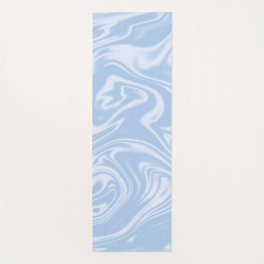 Moderne minimale zachte blauwe plekken yogamat (Achterkant)