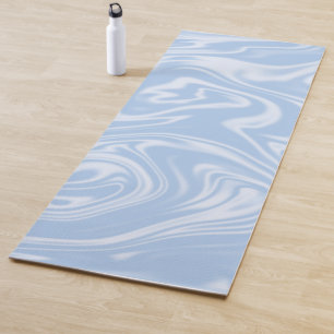 Moderne minimale zachte blauwe plekken yogamat