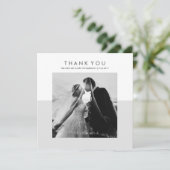 Moderne minimale zachte troep - Foto Bedankkaart (Staand voorkant)