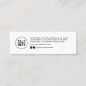 Moderne minimale zakelijke dank voor het invoegen  contactkaartje (Achterkant)