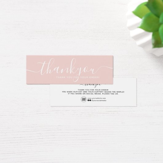 Moderne minimale zakelijke dank voor het invoegen  mini visitekaartjes (Bureau)