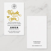 Moderne minimale zakelijke dank voor het invoegen  visitekaartje (Voorkant / Achterkant)