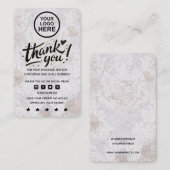 Moderne minimale zakelijke dank voor het invoegen  visitekaartje (Voorkant / Achterkant)