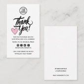 Moderne minimale zakelijke dank voor het invoegen  visitekaartje (Voorkant / Achterkant)