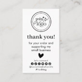 Moderne minimale zakelijke dank voor het invoegen visitekaartje (Voorkant)