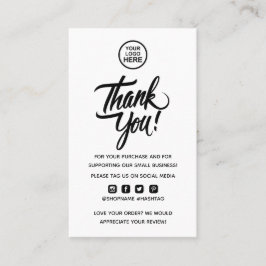 Moderne minimale zakelijke dank voor het invoegen  visitekaartje