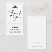 Moderne minimale zakelijke dank voor het invoegen visitekaartje (Voorkant / Achterkant)