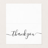 Moderne minimale zakelijke dank voor het invoegen  visitekaartje (Buitenkant ongevouwen)