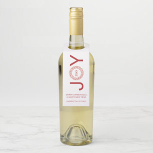 Moderne minimale zakelijke kerstcadeautjes. flessenhanger