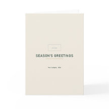 Moderne Minimale Zakelijke Kerstgroetkaart