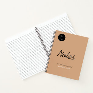 Moderne, minimale zakelijke laptop notitieboek
