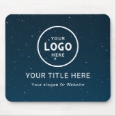 Moderne minimale zakelijke Logo Muismat (Voorkant)