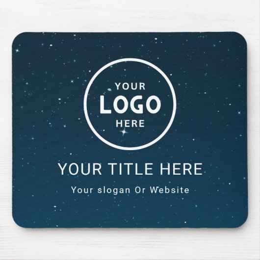 Moderne minimale zakelijke Logo Muismat (Voorkant)