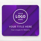 Moderne minimale zakelijke Logo Muismat (Voorkant)