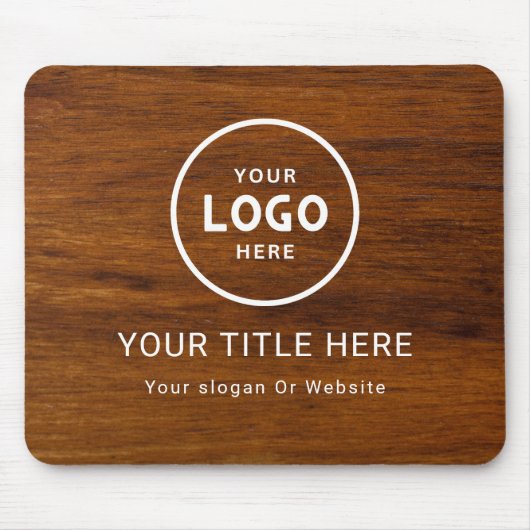 Moderne minimale zakelijke Logo Muismat (Voorkant)