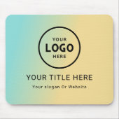 Moderne minimale zakelijke Logo Muismat (Voorkant)