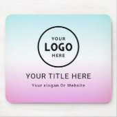 Moderne minimale zakelijke Logo Muismat (Voorkant)