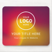 Moderne minimale zakelijke Logo Muismat (Voorkant)