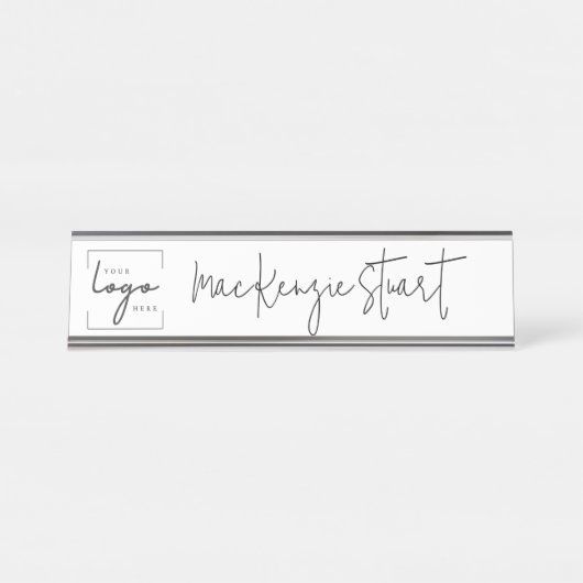 Moderne, minimale zakelijke Logo Professional Bureau Naambordje (Voorkant)