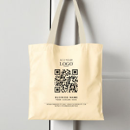 Moderne minimale zakelijke Logo Professional QR-co Tote Bag
