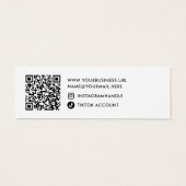 Moderne minimale zakelijke online wederverkoper be mini visitekaartjes (Achterkant)