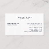 Moderne & Minimale Zakelijke Teamleden Fotorooster Visitekaartje (Achterkant)