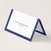 Moderne, minimale zeemachtsgrens visitekaartje (Voorkant)