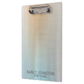 Moderne, minimale zilverreflectie klembord (Links)